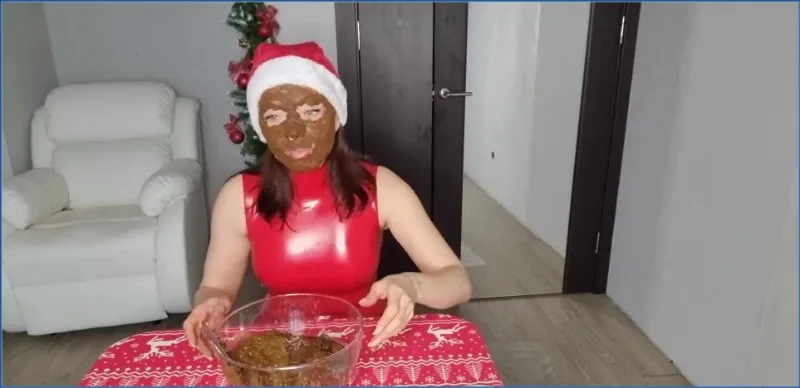 Scatlina som smutsig jultomte med 22 laddningar bajs del 1 - scatvideo