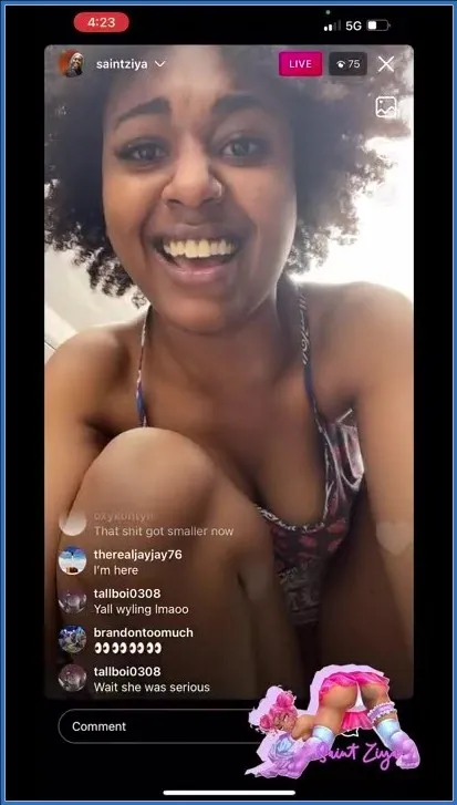 Saint Ziya kissar live på Instagram mitt i shoppingcentret - fetischvideo