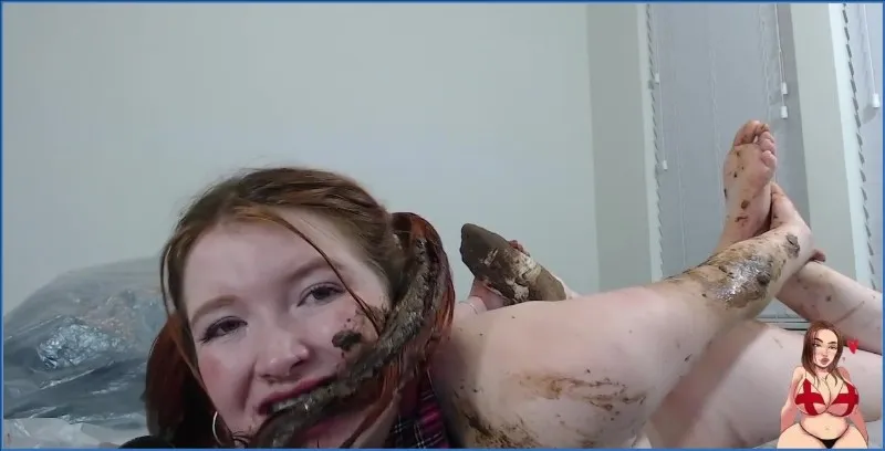 GingerCris snuskiga lektid med pappa i ren scat-utgåva - fetischvideo