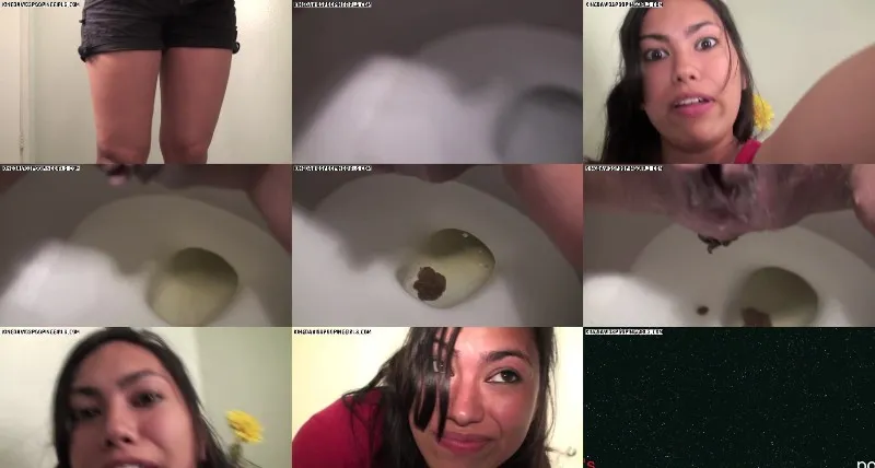 Alina spelar in sin smutsiga bajsvideo helt själv - fetischvideo