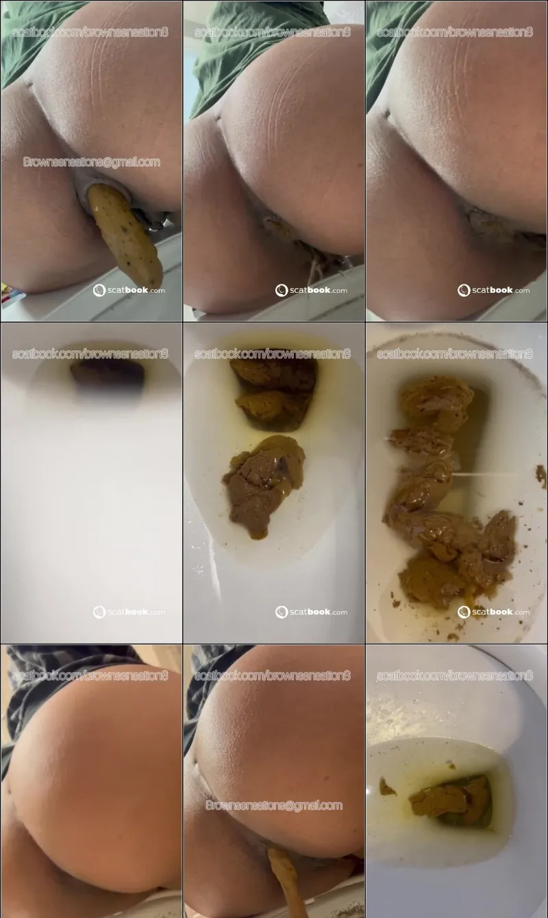 BrownSensation8 pressar ut en rejäl hög efter storätandet - scatvideo