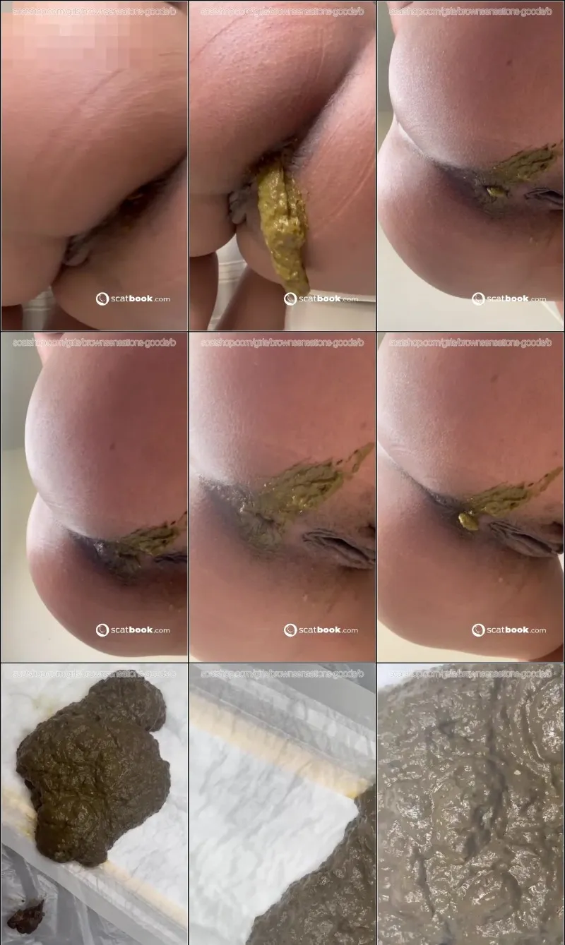 BrownSensation8 måste bajsa akut och trycker ut en rejäl hög - fetischvideo