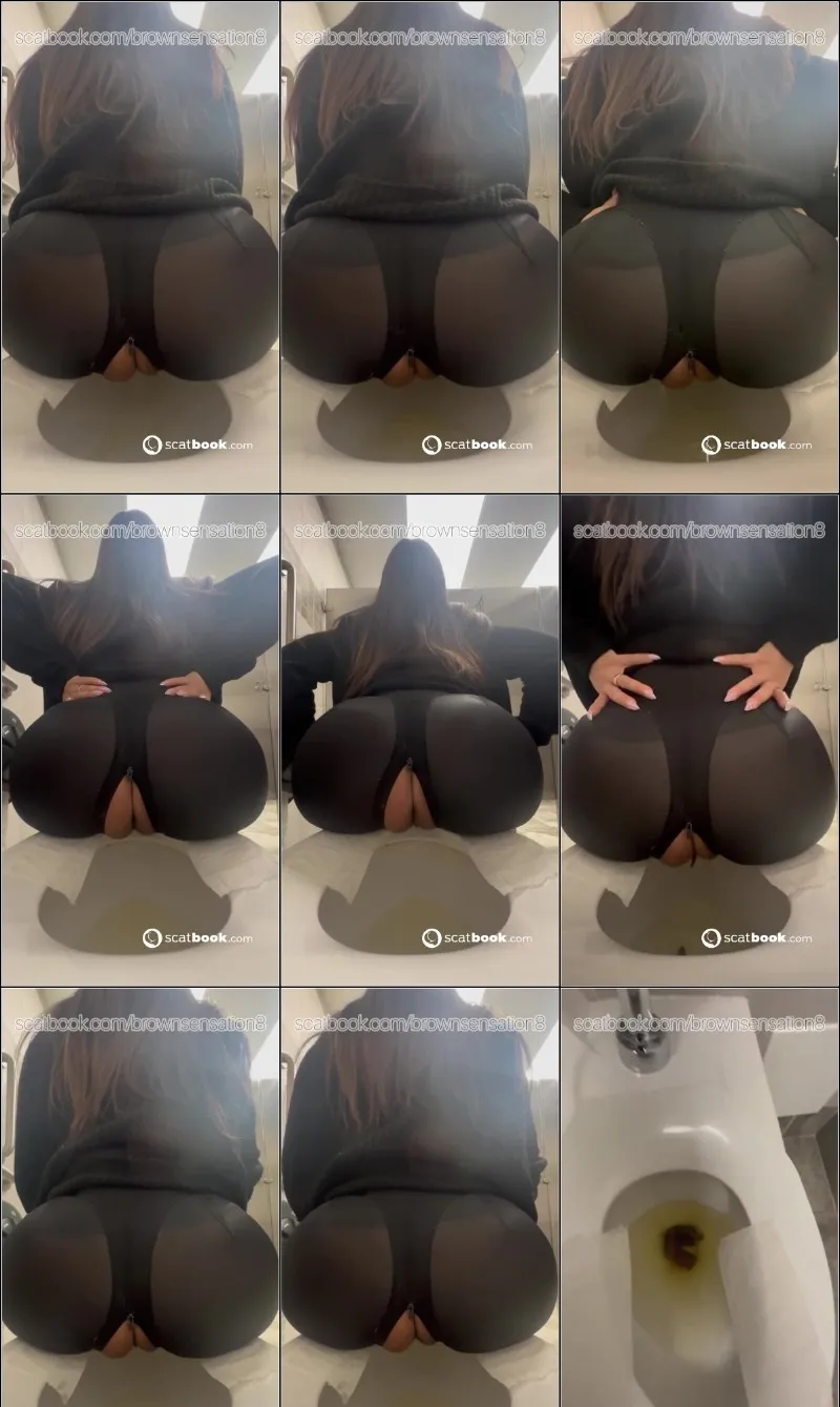 BrownSensation8 förstör sin andra arbetsdag med bajs - fetischvideo