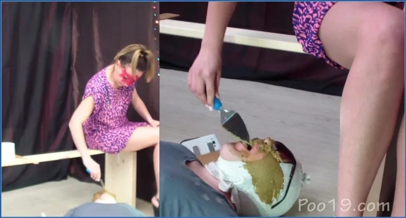 Milana Smelly och Yana serverar toalettslaven maxladdning skit - fetischvideo