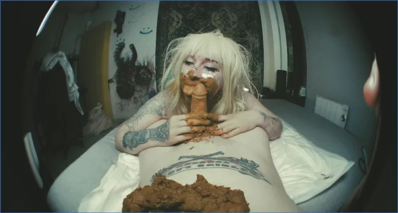 Sweet Betty Parlour kör smutsig scat-blowjob i undergroundmiljö - fetischvideo